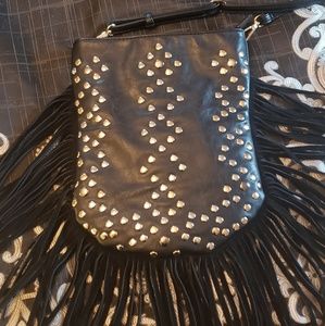Fringe cross body bag